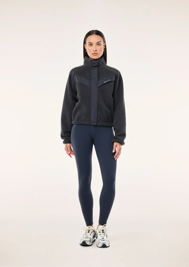SHELTER SHERPA JACKET IN MARINE BLUE - 1