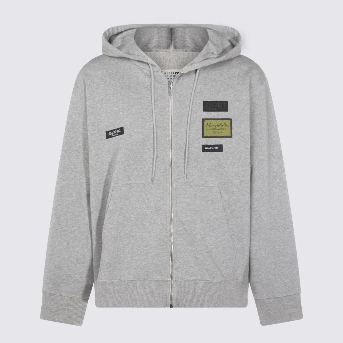 MM6 Maison Margiela Grey Cotton Sweatshirt - 1