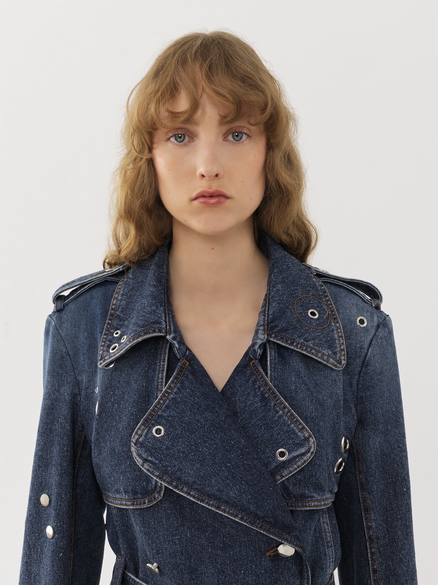 EMBELLISHED TRENCH COAT - 6