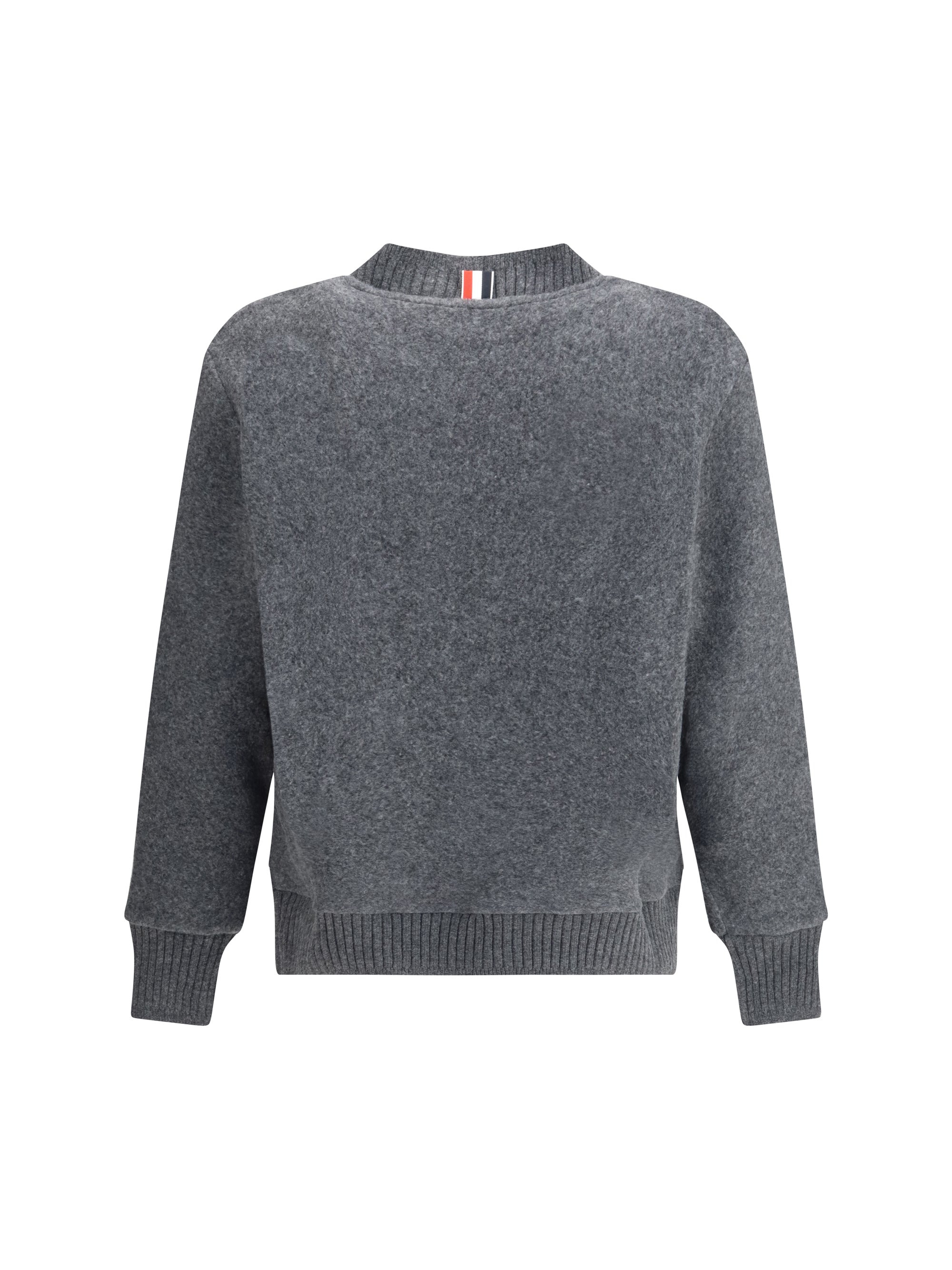 Thom Browne Men Oversized V Neck Cardigan In Wool Fleece - 2