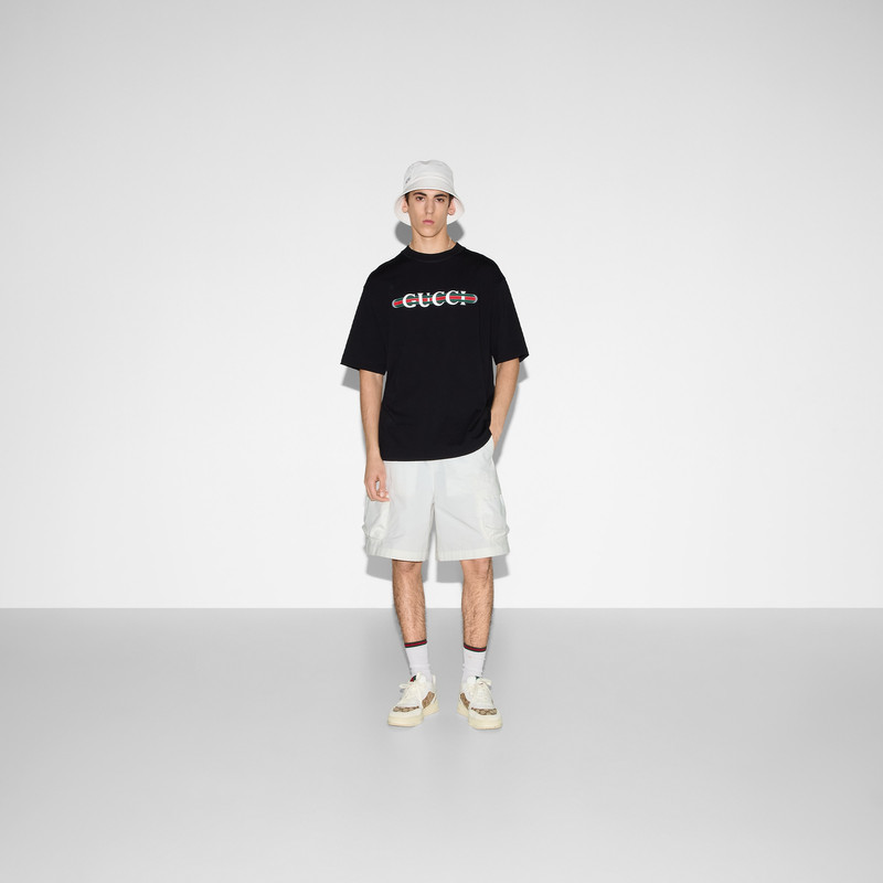 GUCCI Printed cotton jersey T-shirt outlook