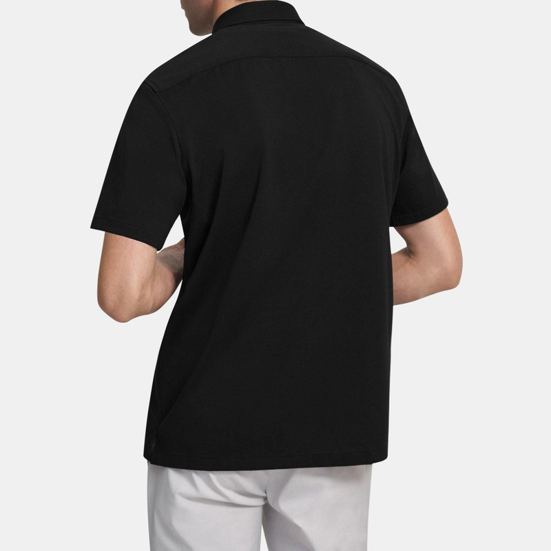 Theory Tailored Short-Sleeve Shirt in Structure Knit outlook