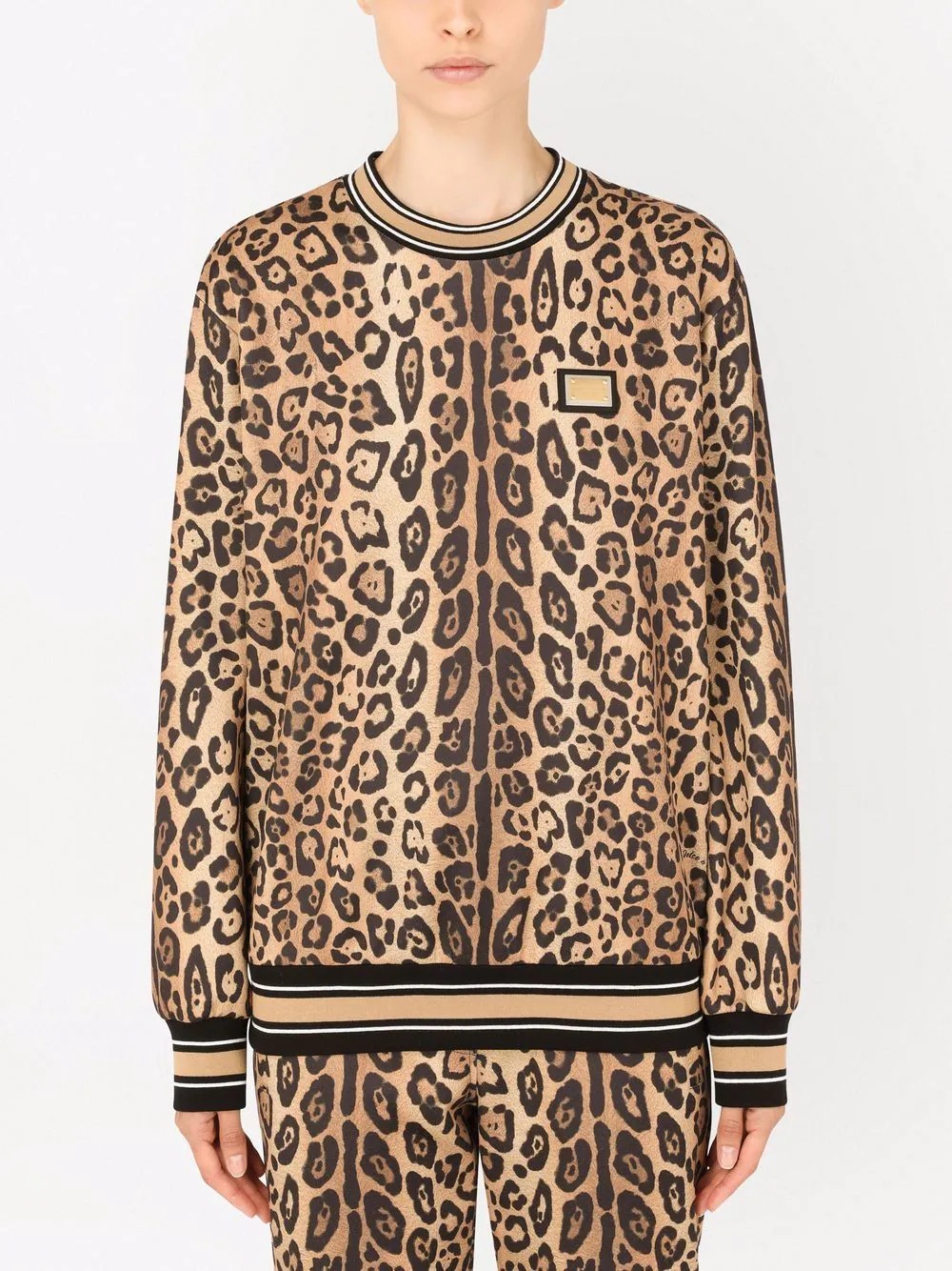 leopard-print sweatshirt - 3