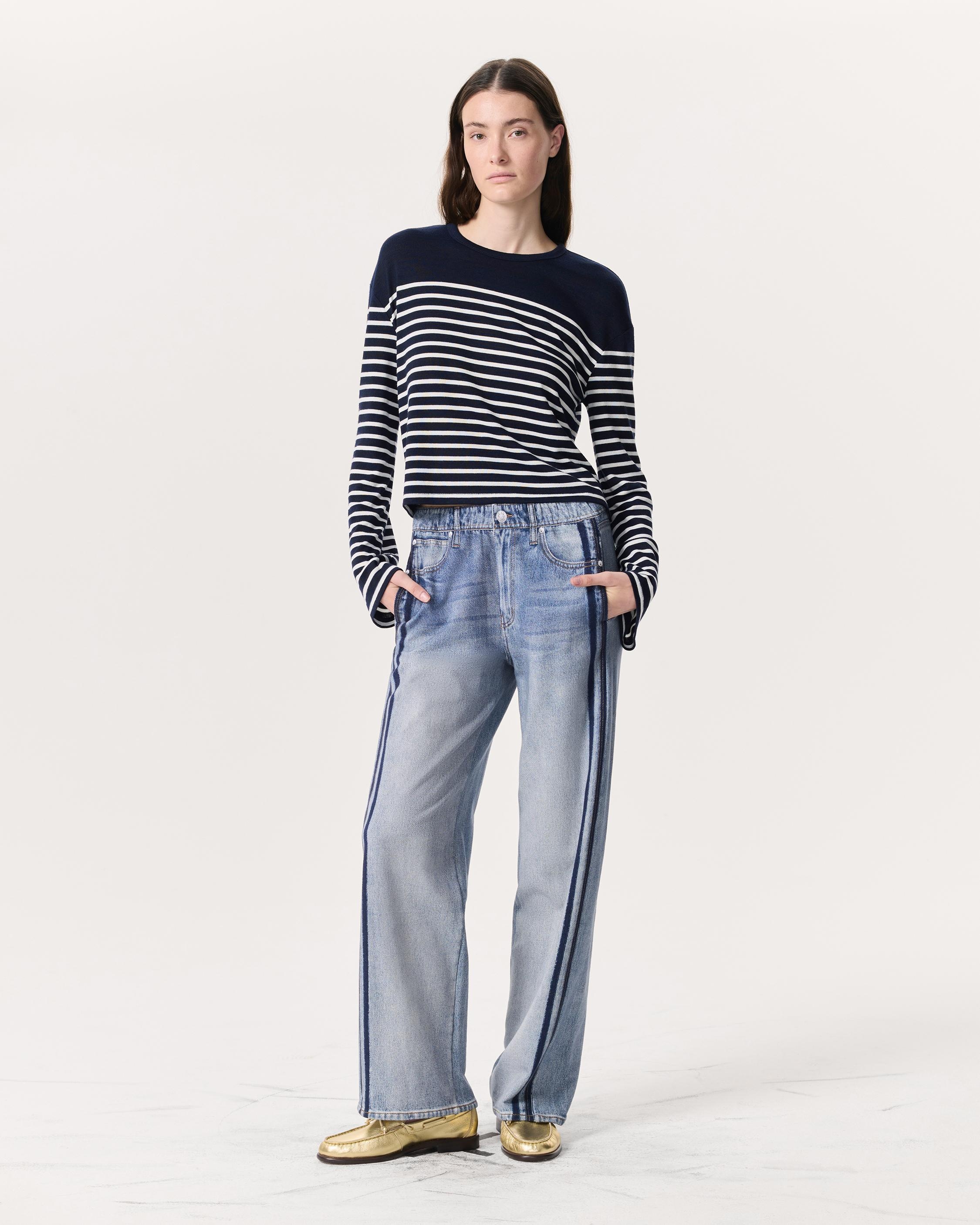 The Knit Striped Long-Sleeve T-Shirt - 4
