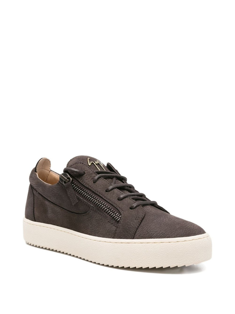 Giuseppe Zanotti lace-up leather trainers outlook