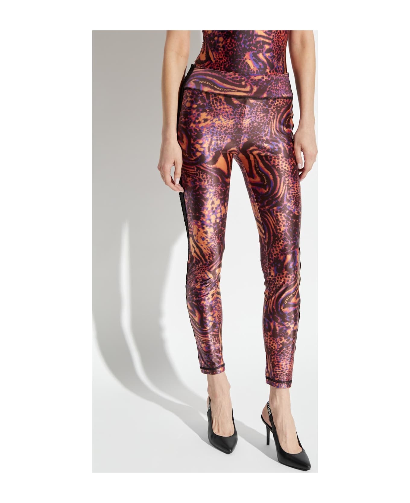 Versace Jeans Couture Leggings With Animal Print - 3