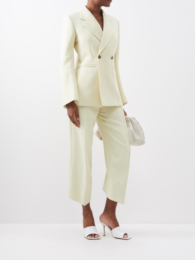 Bottega Veneta curved sleeves wool jacket | REVERSIBLE