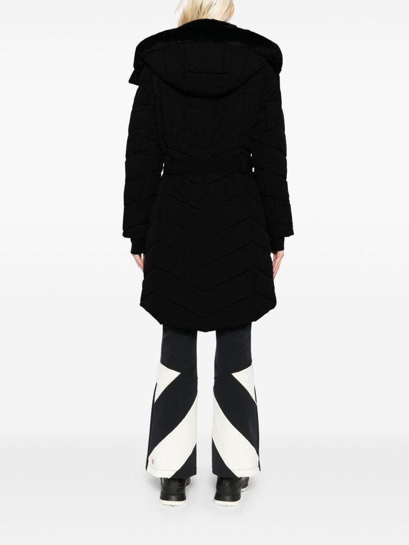 Chevron 3/4 belted scuba coat 4