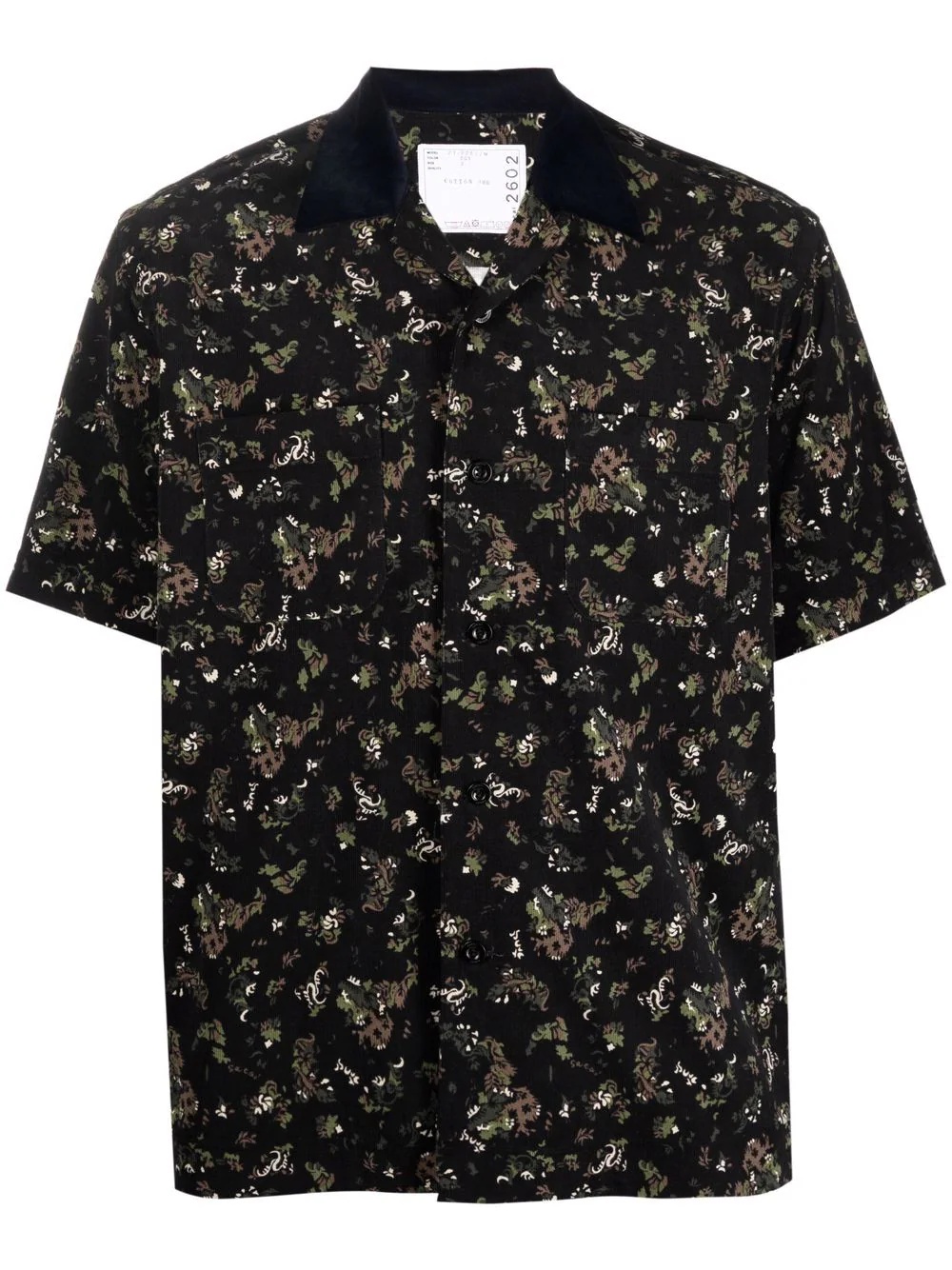 floral-print short-sleeve shirt - 1