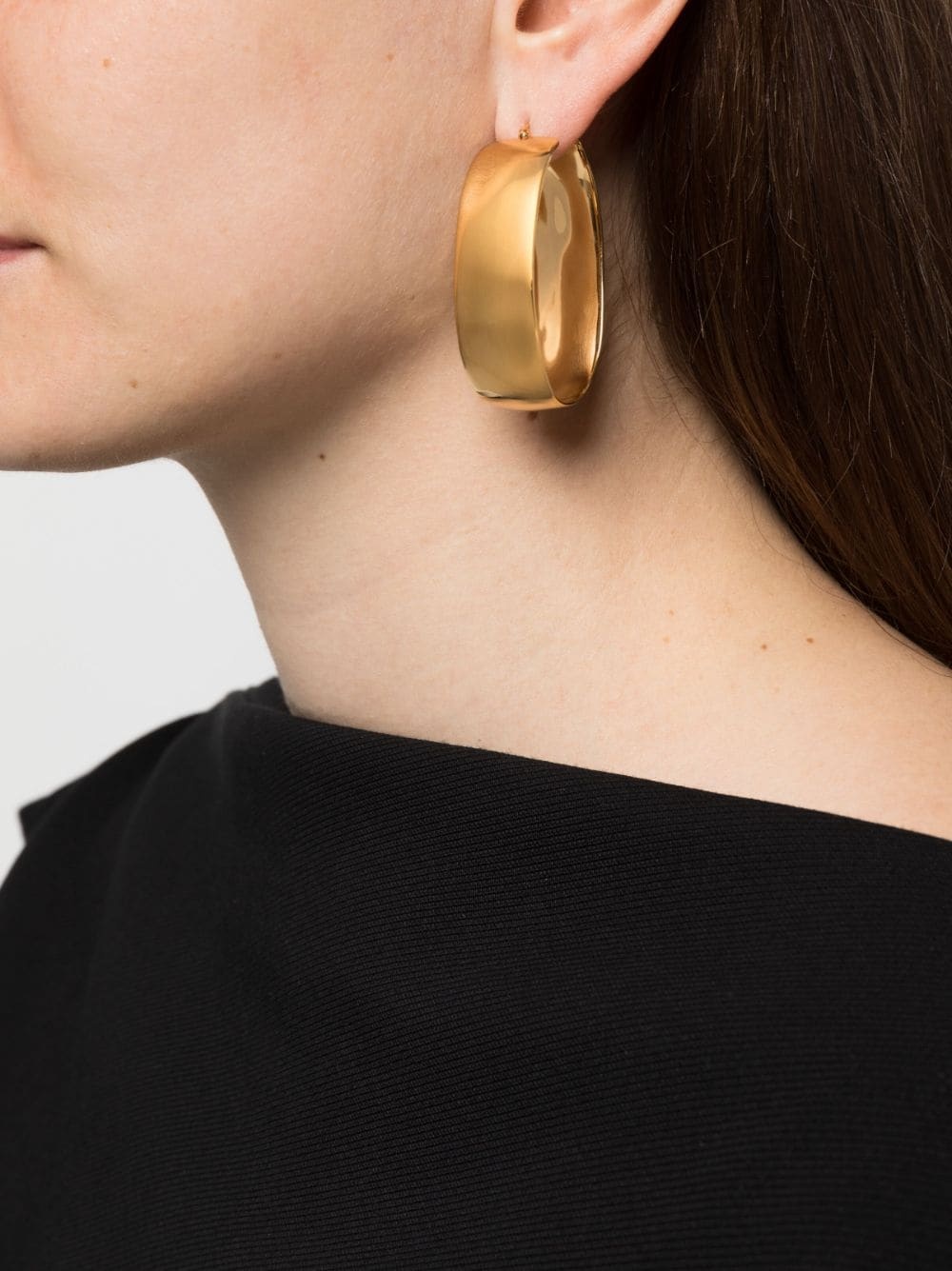 chunky hoop earrings - 3