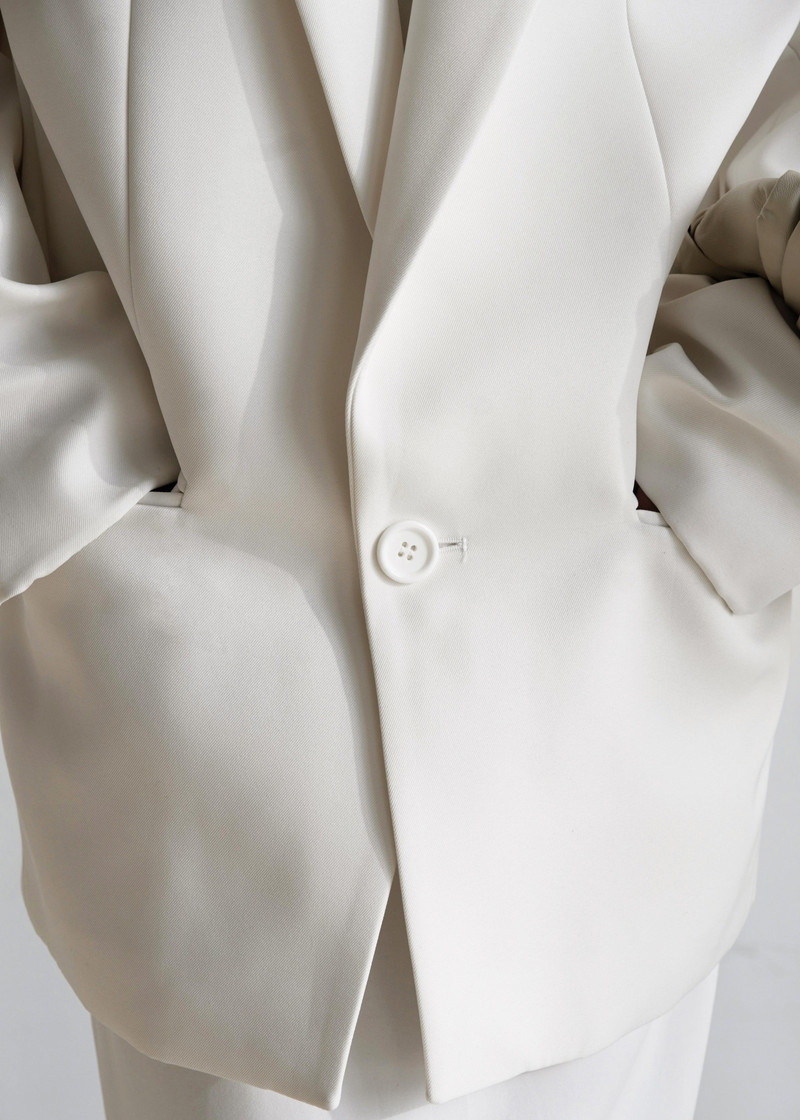 Jun Blazer - White 9