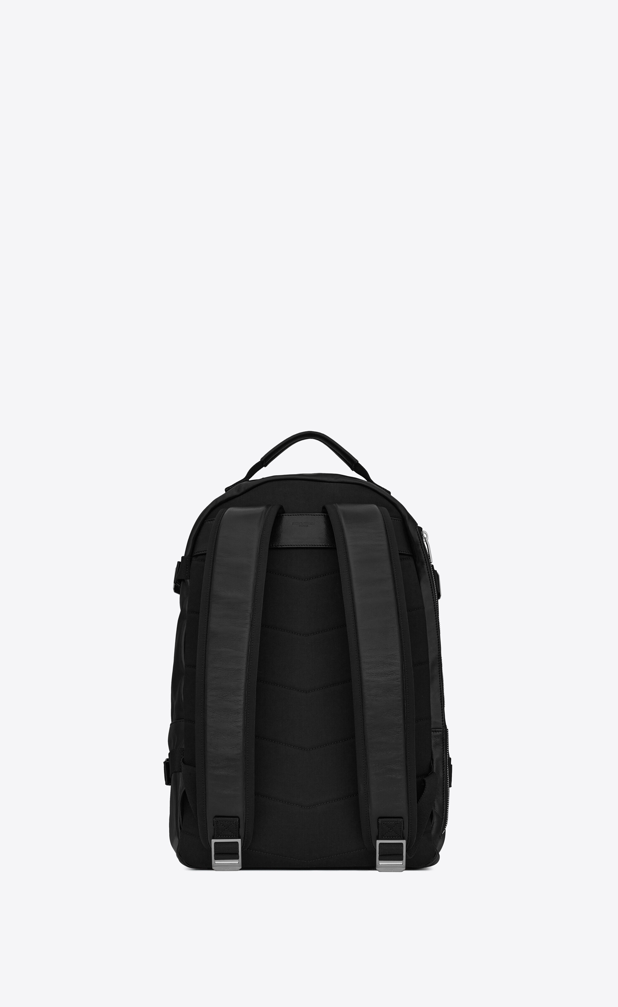 city trekking backpack in lambskin and nylon - 2