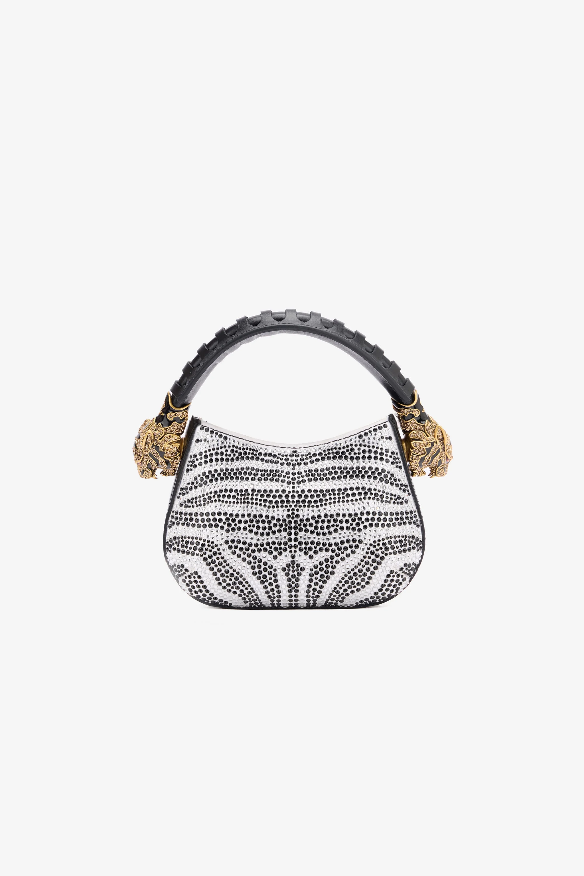 Mini Roar Bag With Rhinestoned Zebra Pattern - 1