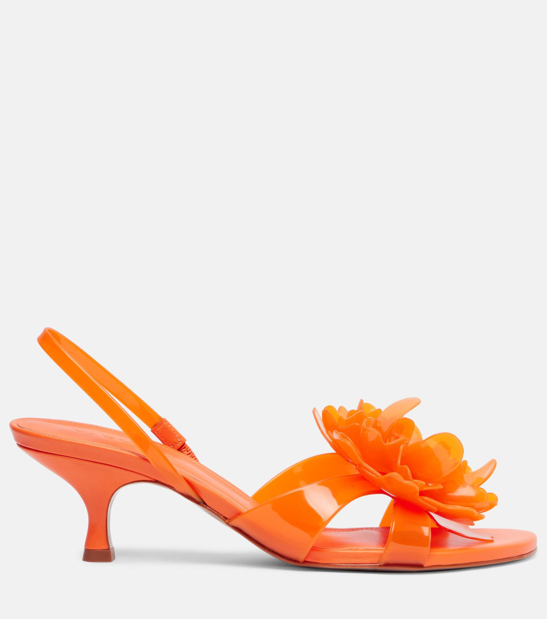 Floral-appliqué sandals - 4