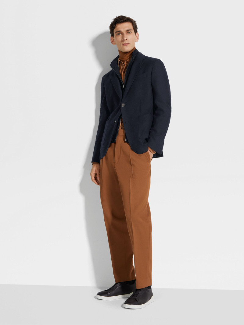 ZEGNA NAVY BLUE TROFEO™ CASHMERE JACKET outlook