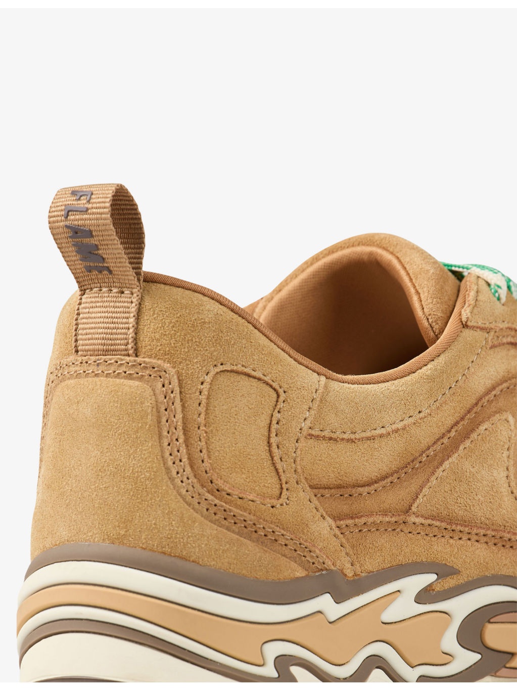 Mixed-Material Low-Top Trainers - 4