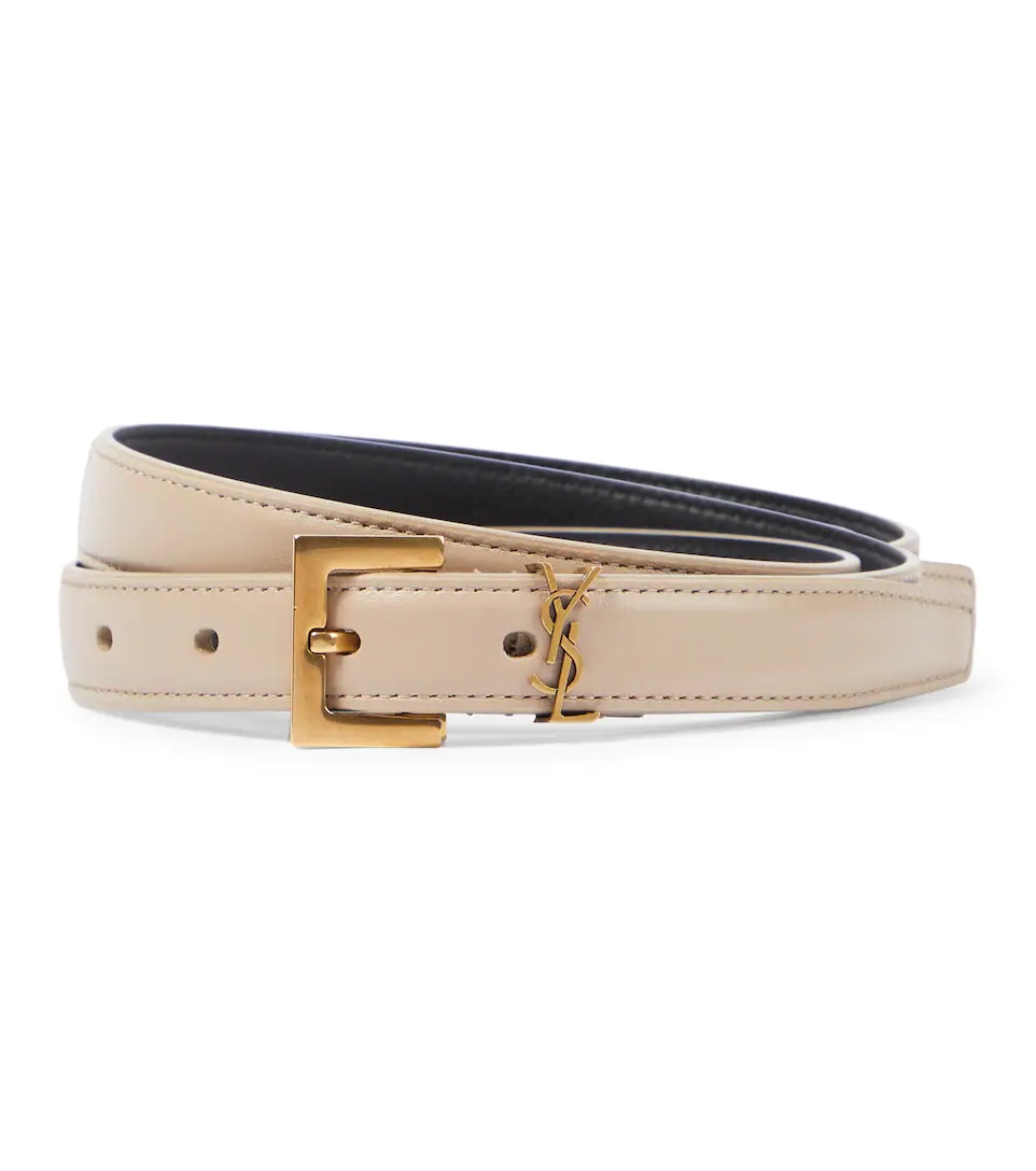 Cassandre slim leather belt - 1