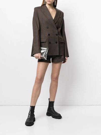 Monse plaid cape blazer outlook