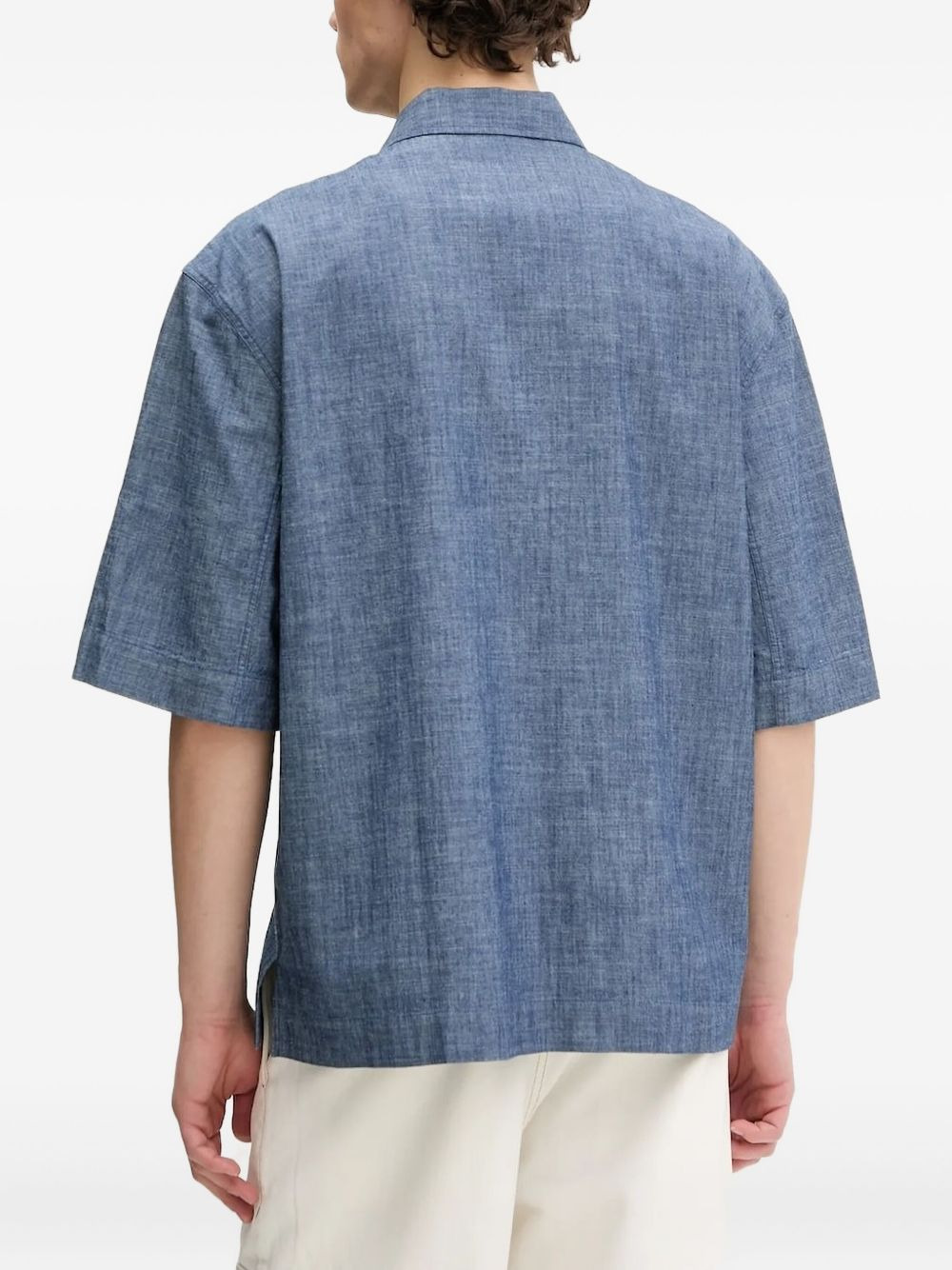 short-sleeve patch-pocket shirt - 2