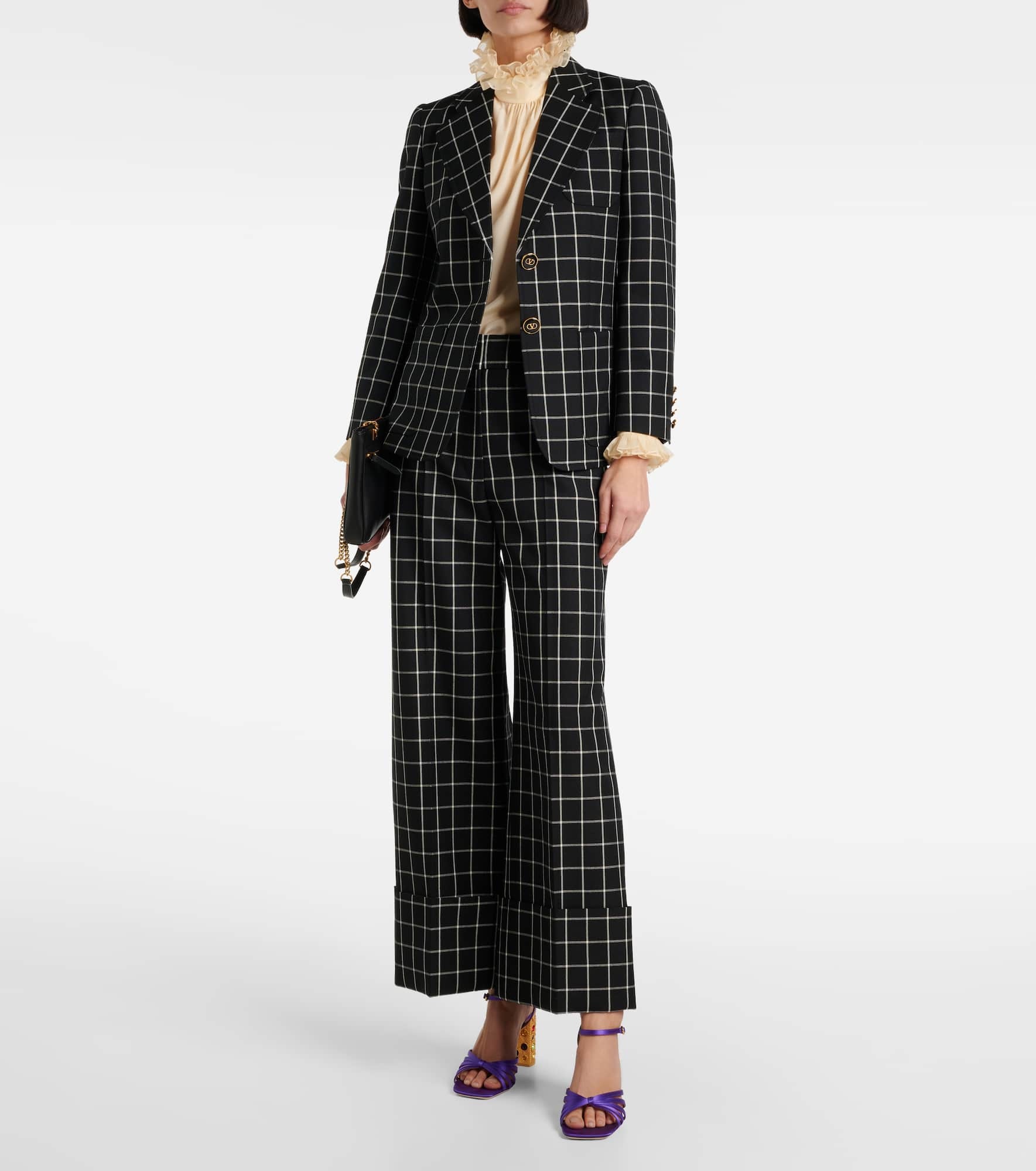 Checked wool jacket - 2
