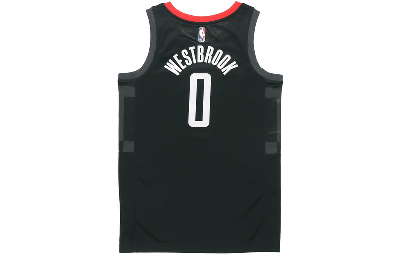 Jordan Air Jordan NBA Basketball Sports Jersey SW Fan Edition 20-21 Season Rockets Version Westbrook 0 Blac outlook