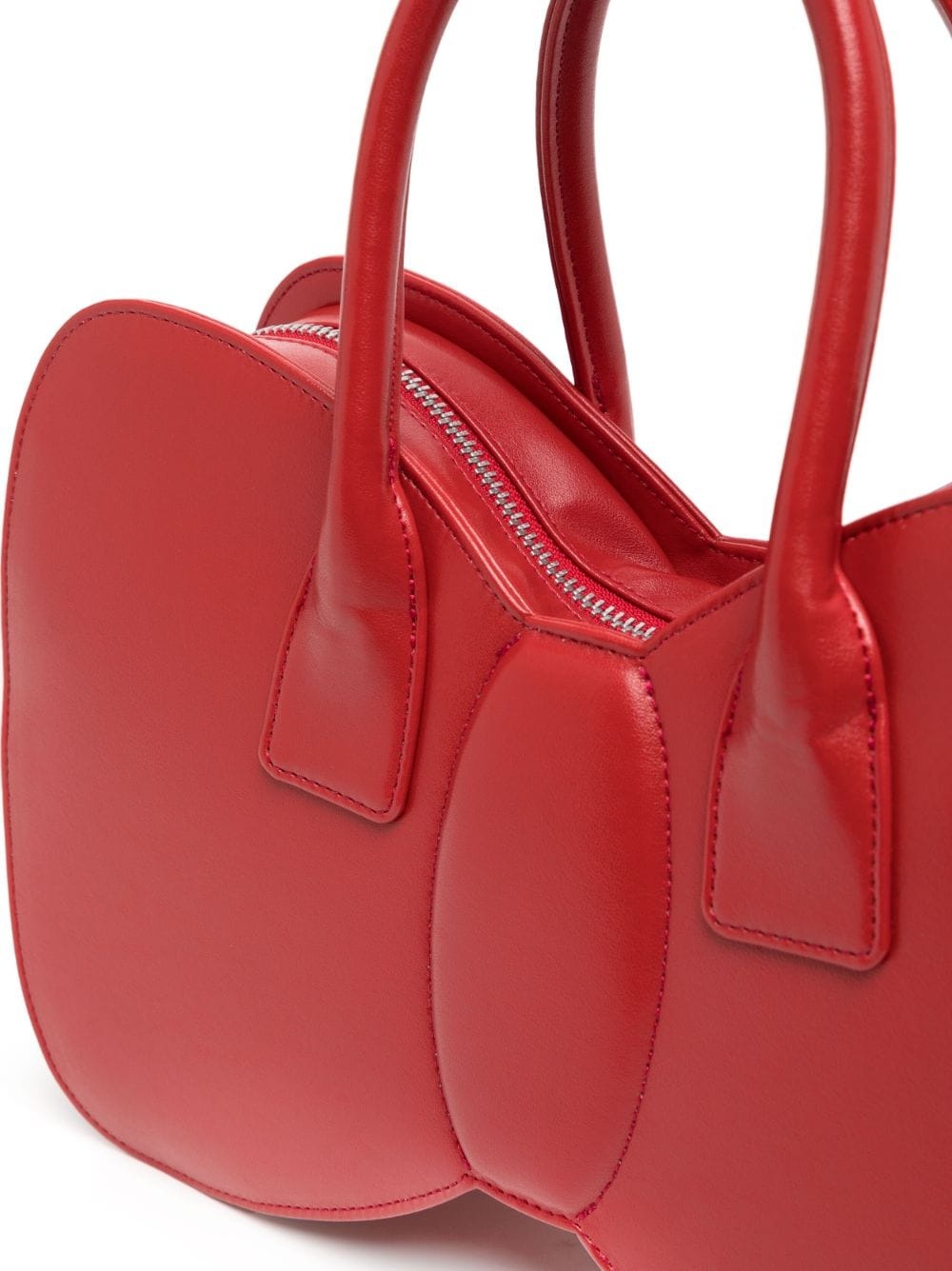 bow-shape leather bag - 4