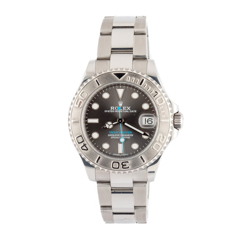 Pre-owned Rolex Yacht-Master 37 ref 268622 Slate Dial - 2