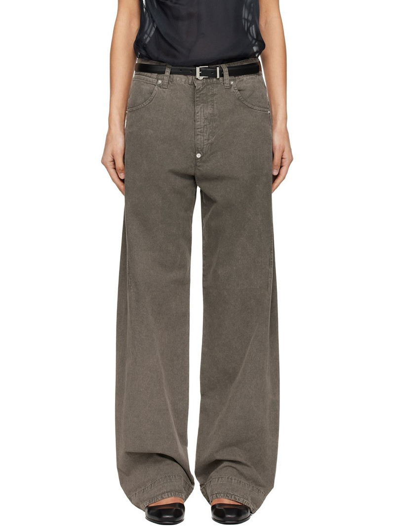 Gray Darted Jeans 1