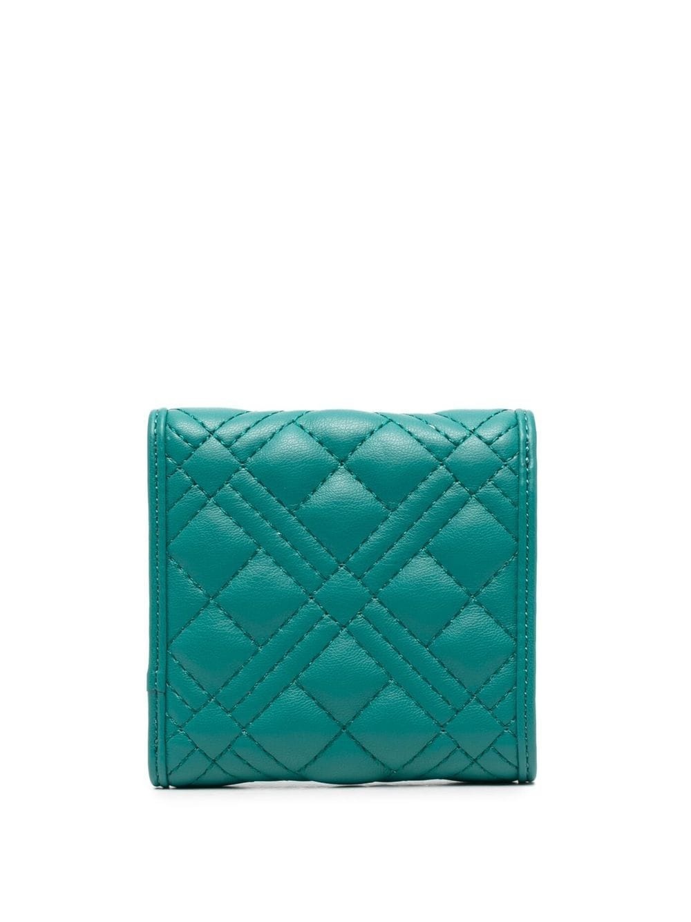 logo quilted wallet - 2