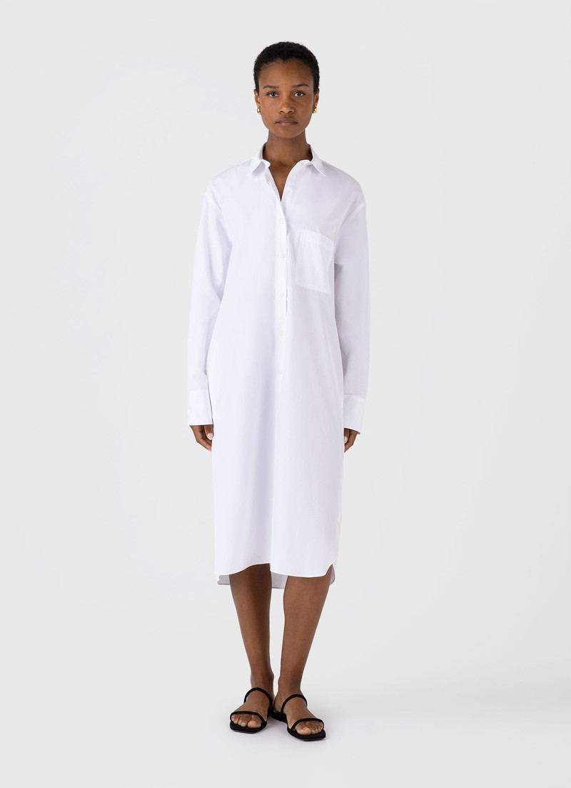 Cotton Poplin Shirt Dress 1