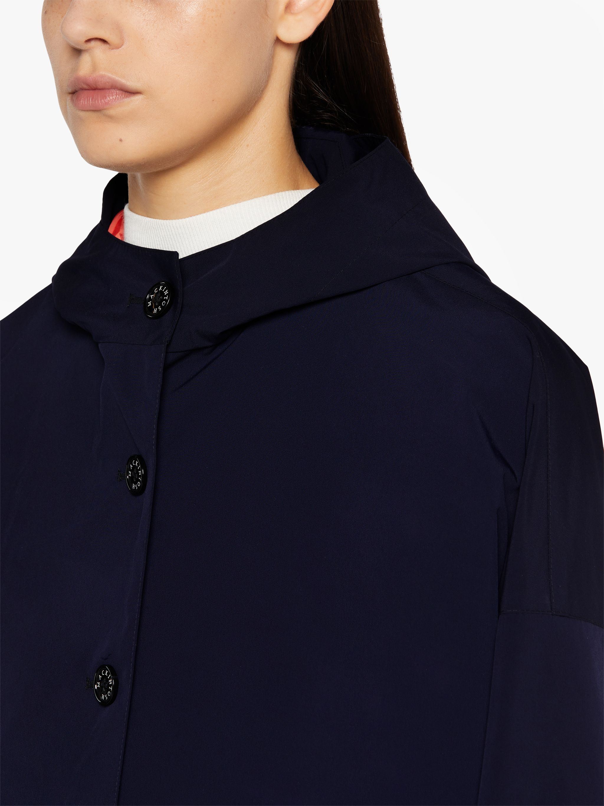 HUMBIE HOOD NAVY OVERCOAT | LM-1084B - 5