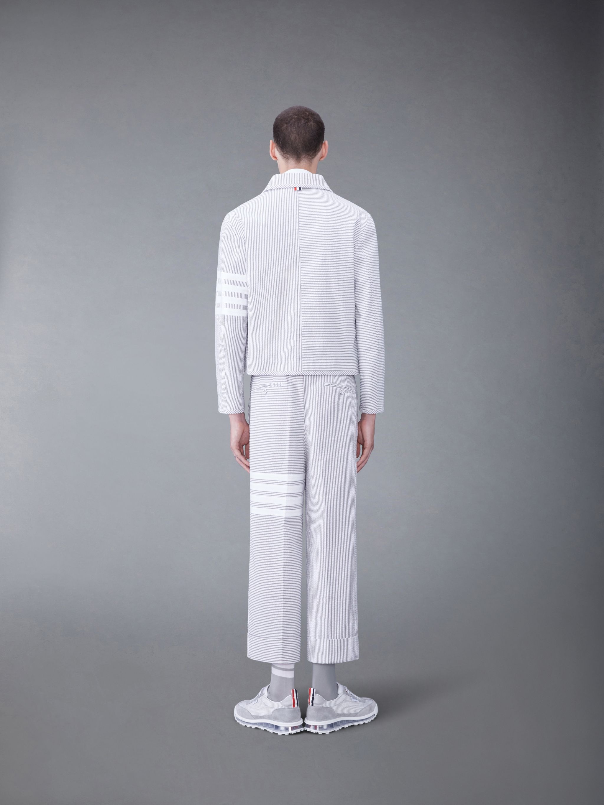 Unconstructed 4-Bar seersucker jacket - 2