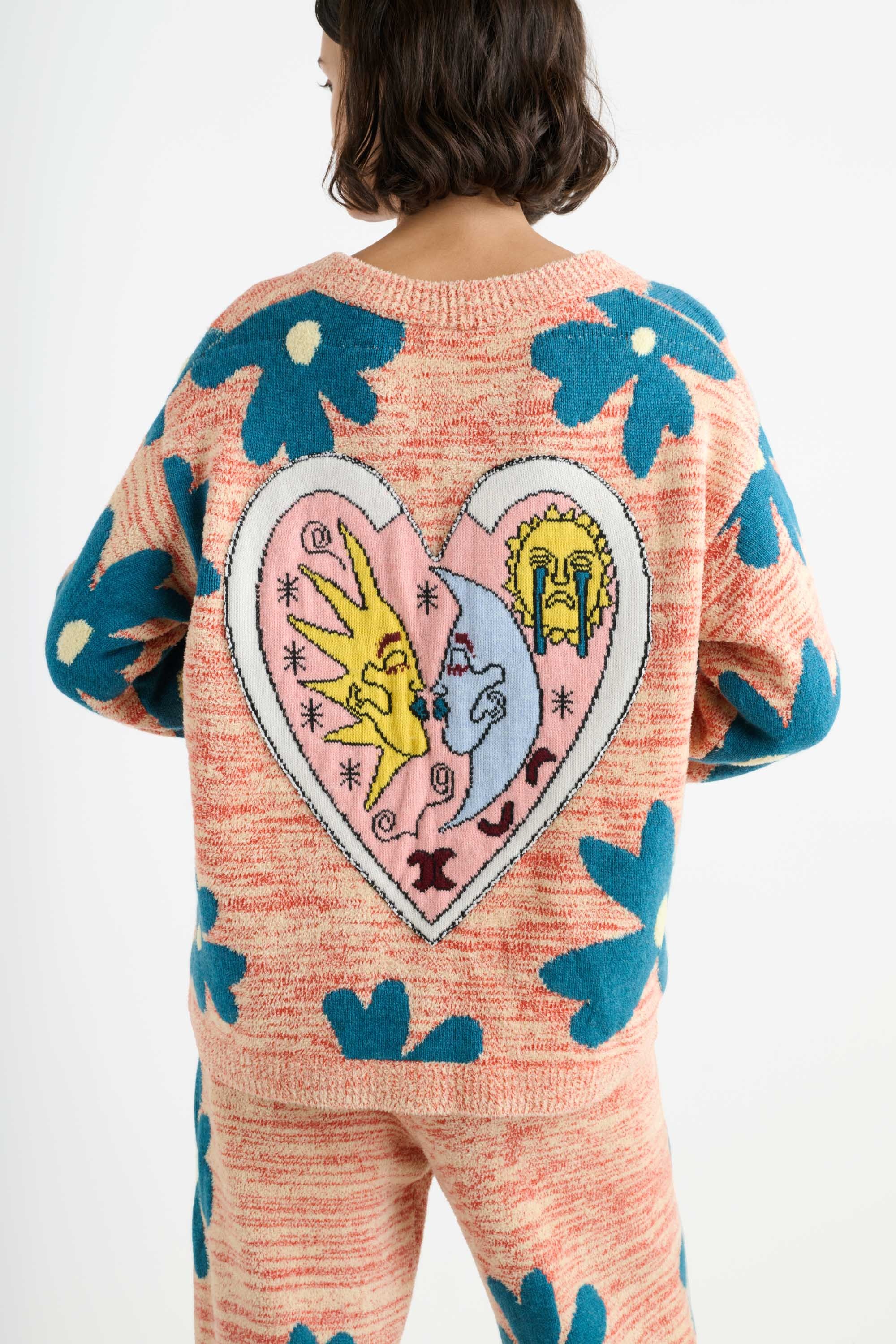 FLORAL SUN & MOON CARDIGAN - 5