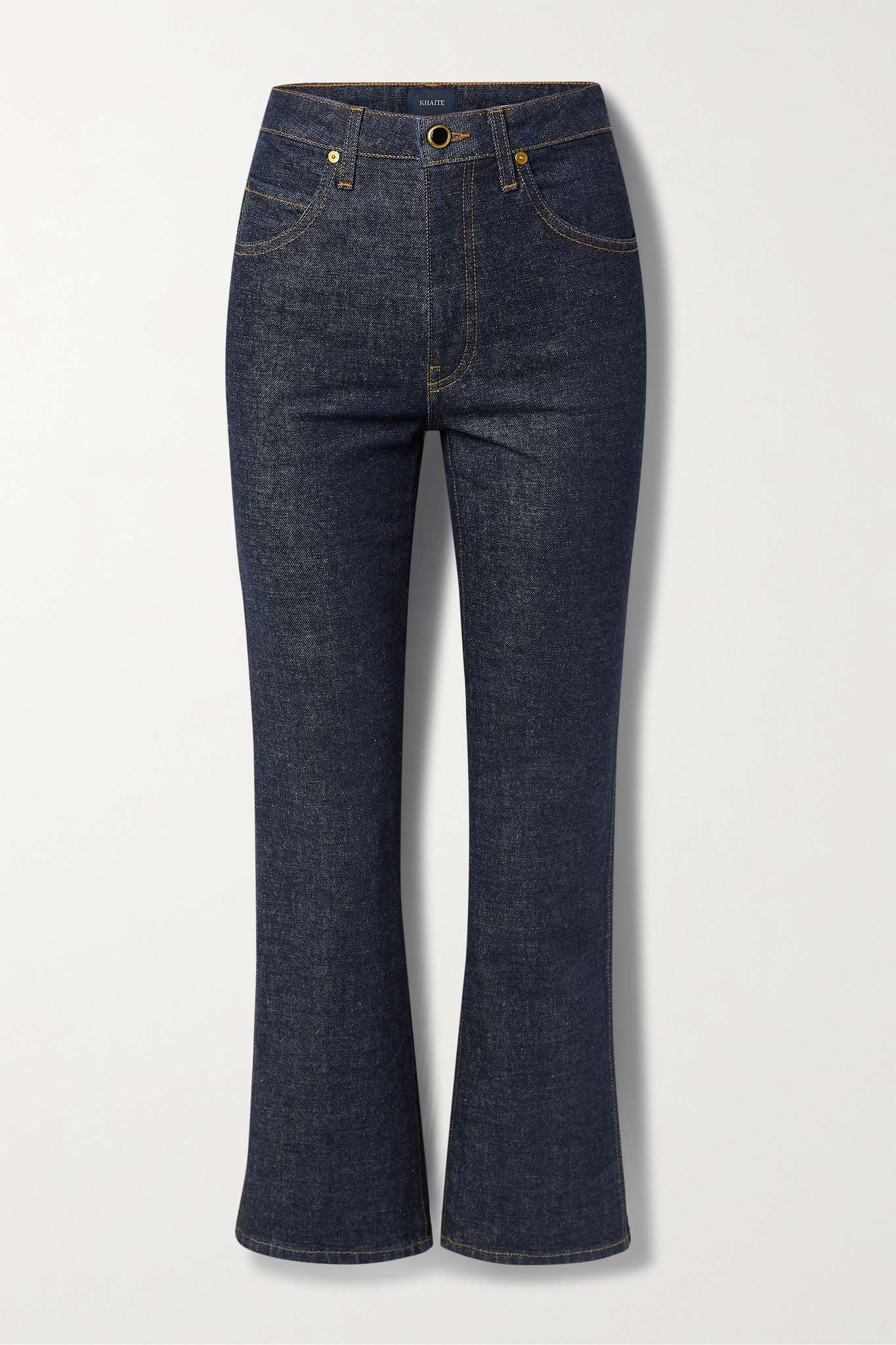 Vivian cropped high-rise bootcut jeans - 1