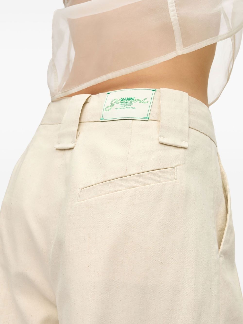 pleat-detail shorts - 5