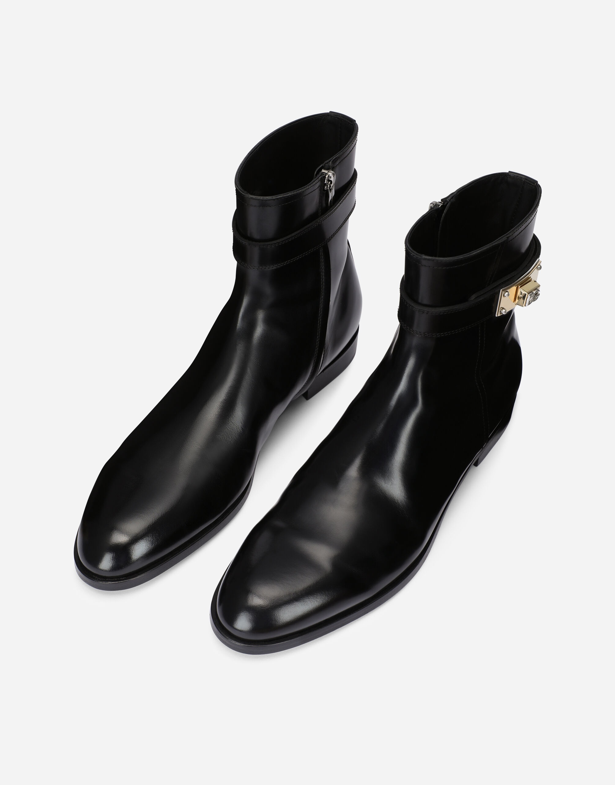 Brushed calfskin ankle boots - 4