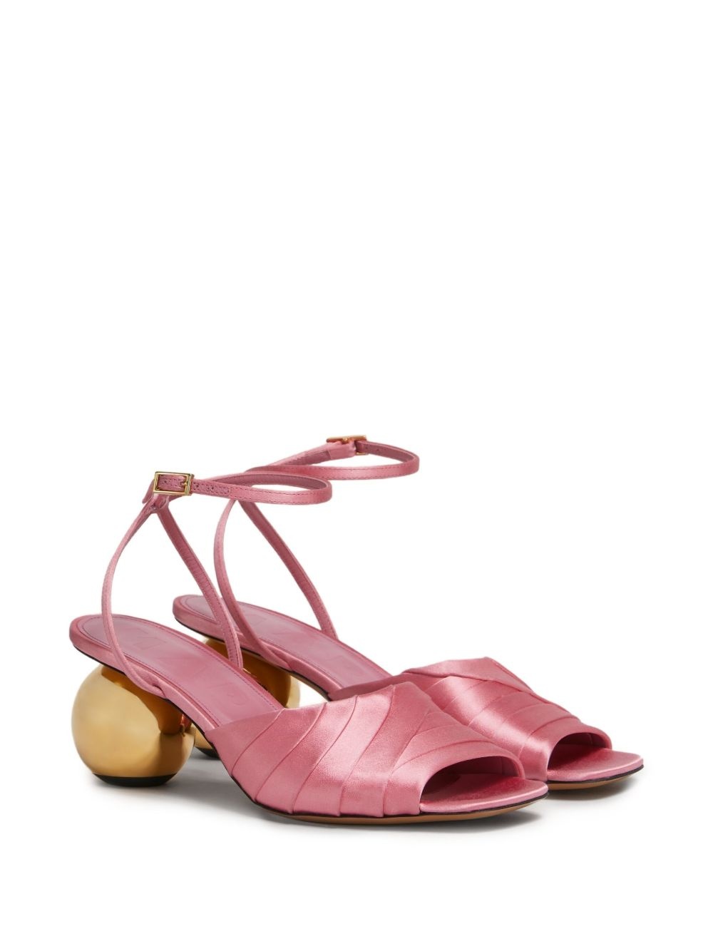 satin sandals - 2