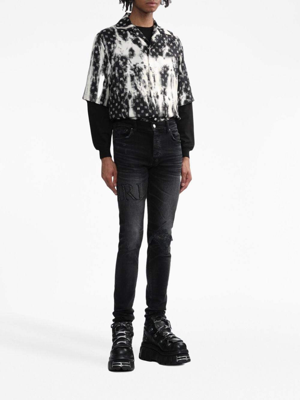 distressed skinny jeans - 2