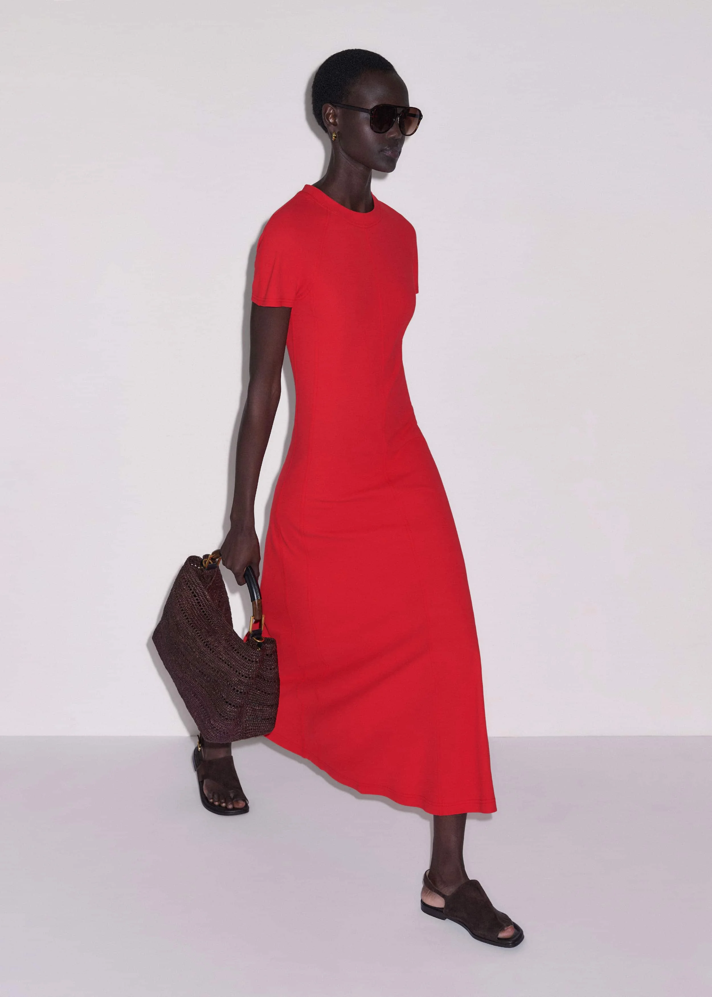 Raglan Sleeve Maxi Dress - 1