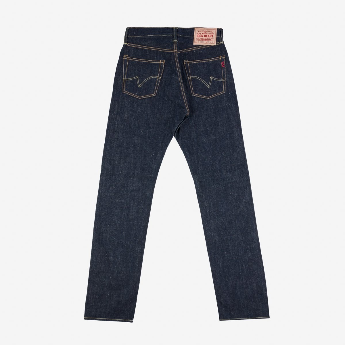 IH-888N 17oz Selvedge Denim Medium/High Rise Tapered Cut Jeans - Natural Indigo - 5