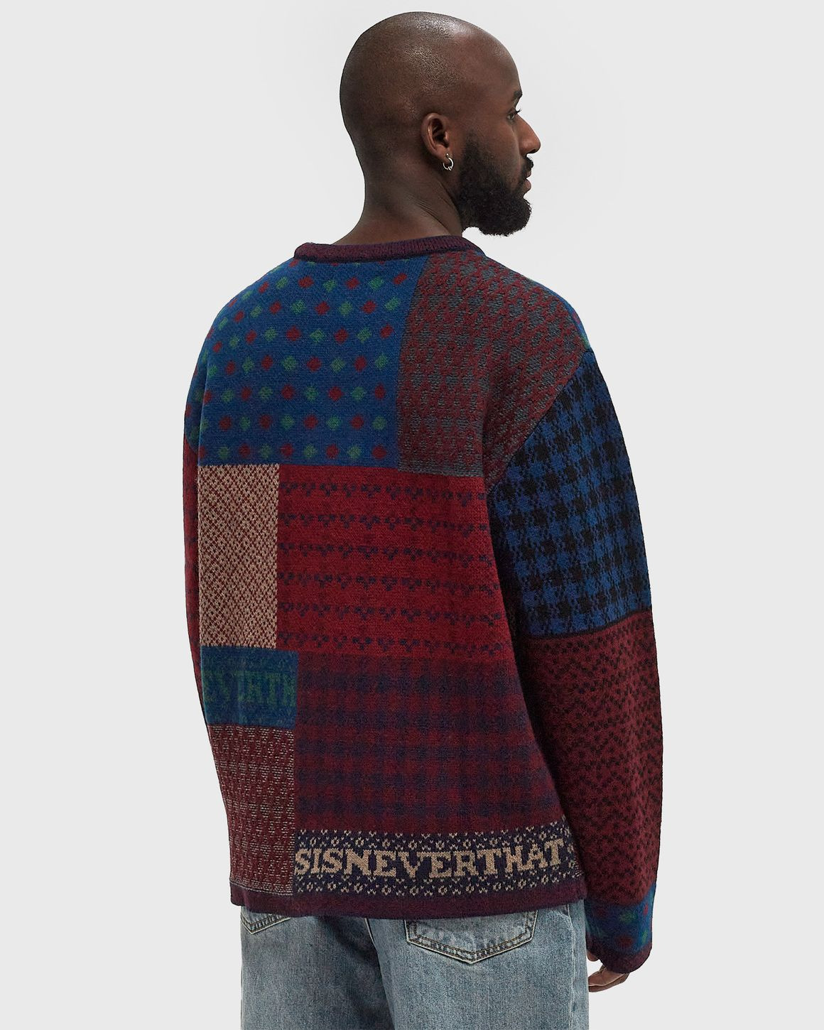 BLOCK KNIT L/S TOP - 3