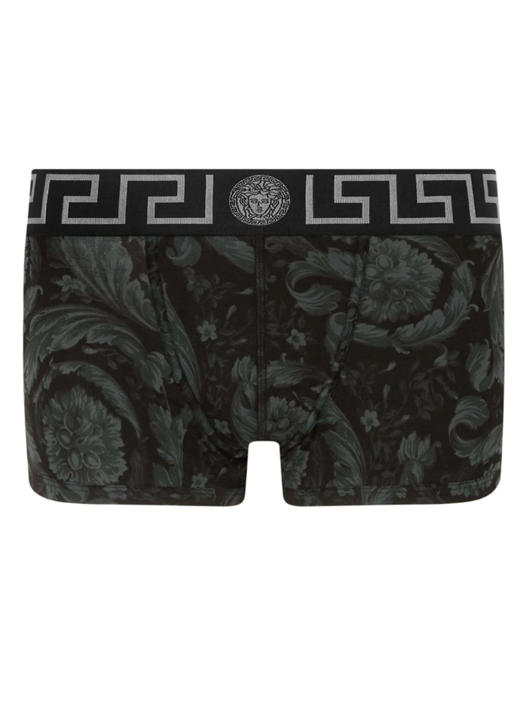 Men's Stretch Cotton Boxer Briefs - Black Print - 1