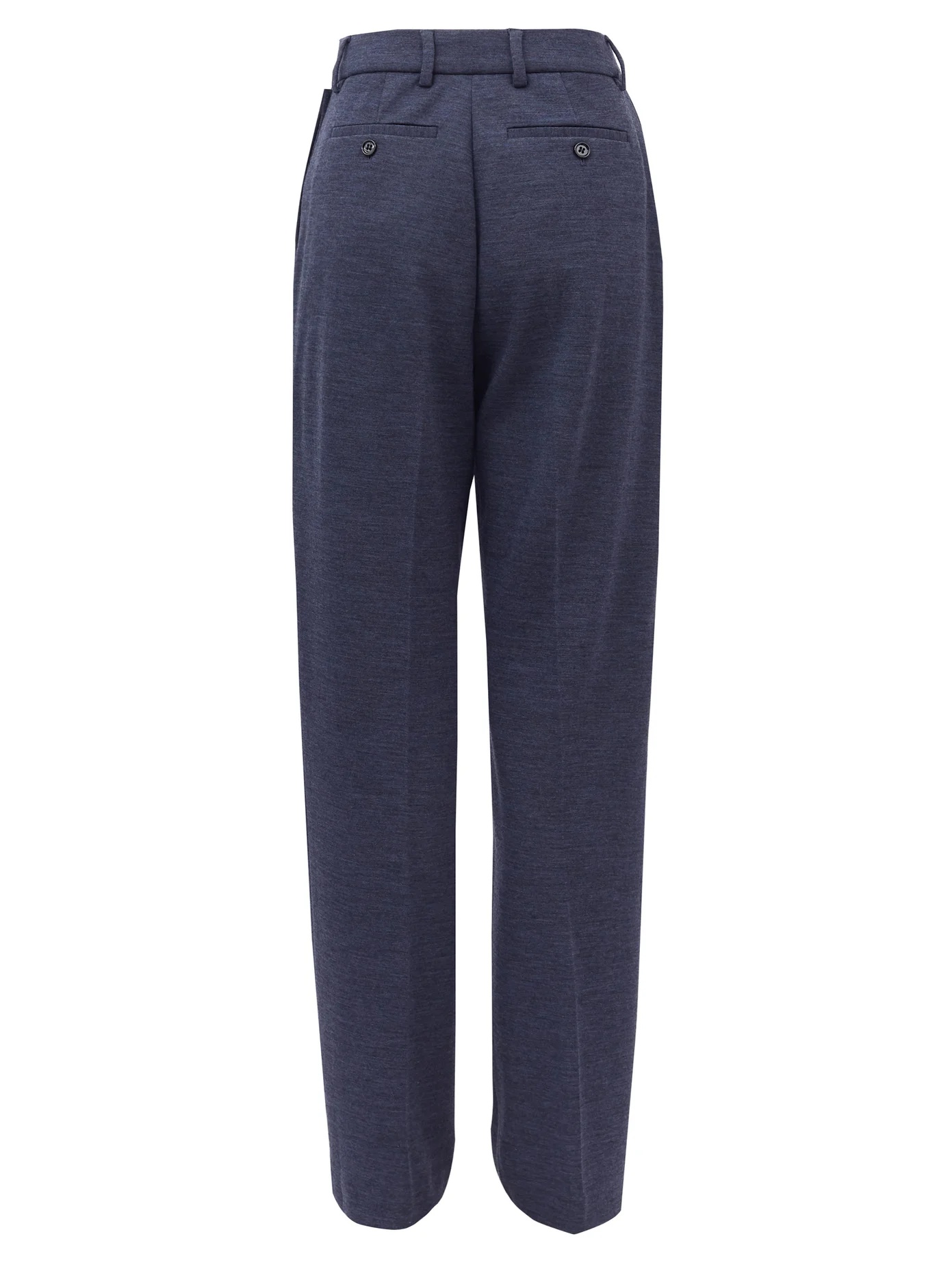 Lucy high-rise wool-blend straight-leg trousers - 3