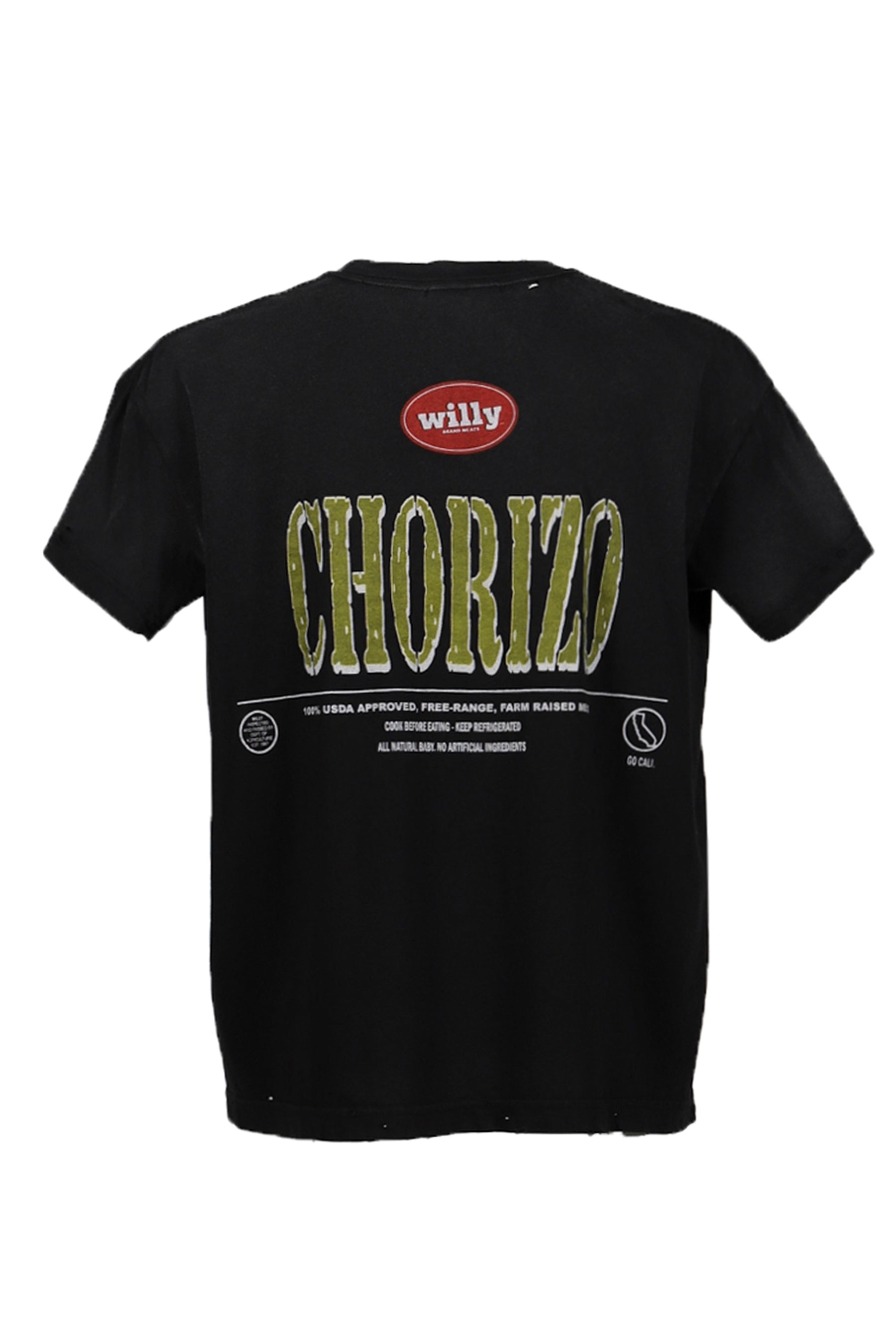 CHORIZO DESTROYED EASY TEE / WASHED BLK - 6
