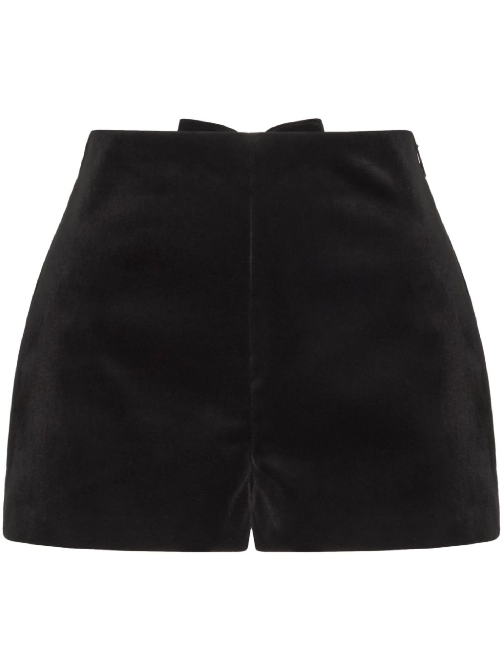 Bow Velour Shorts - 1