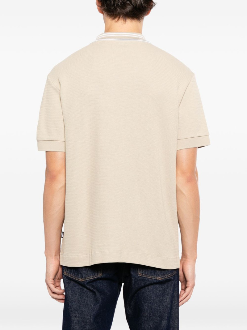 striped collar polo shirt 4