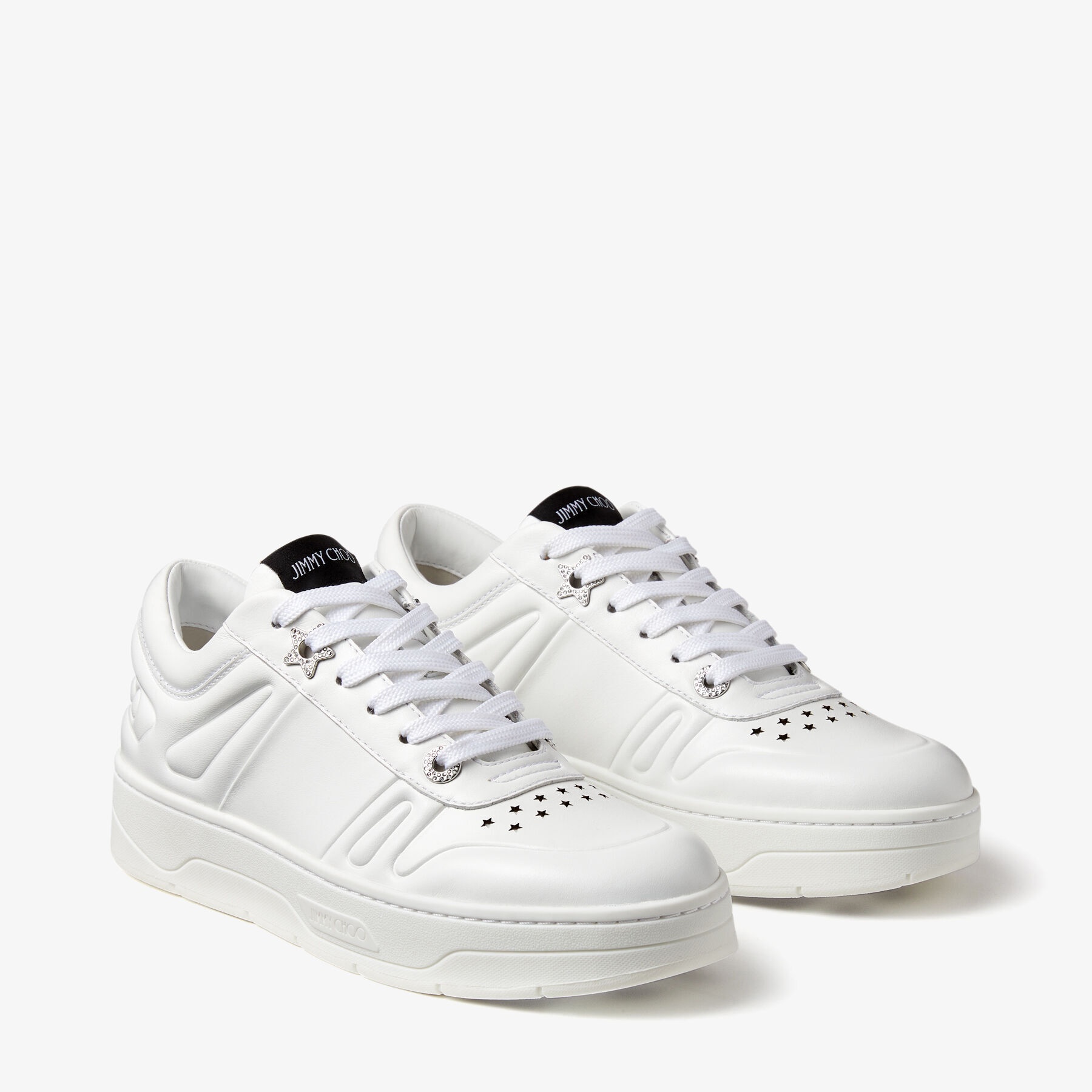 Hawaii/F
White Calf Leather Lace Up Trainers - 4