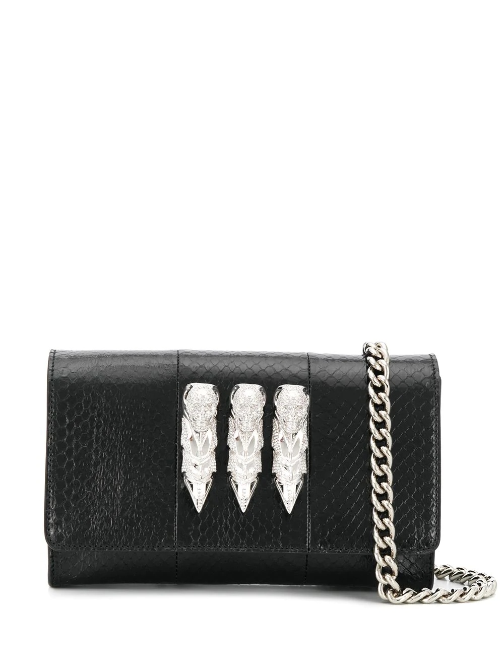 skull charm shoulder bag - 1