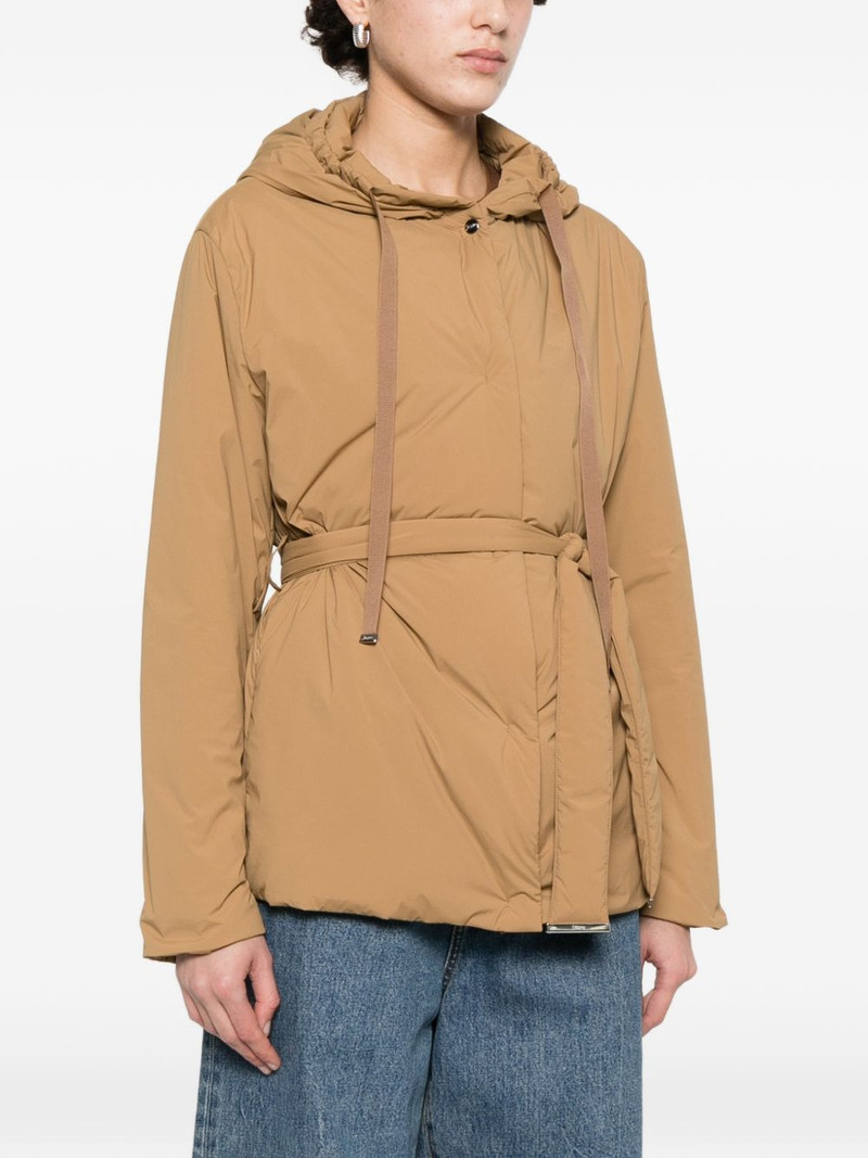 hooded tie-fastening jacket 3
