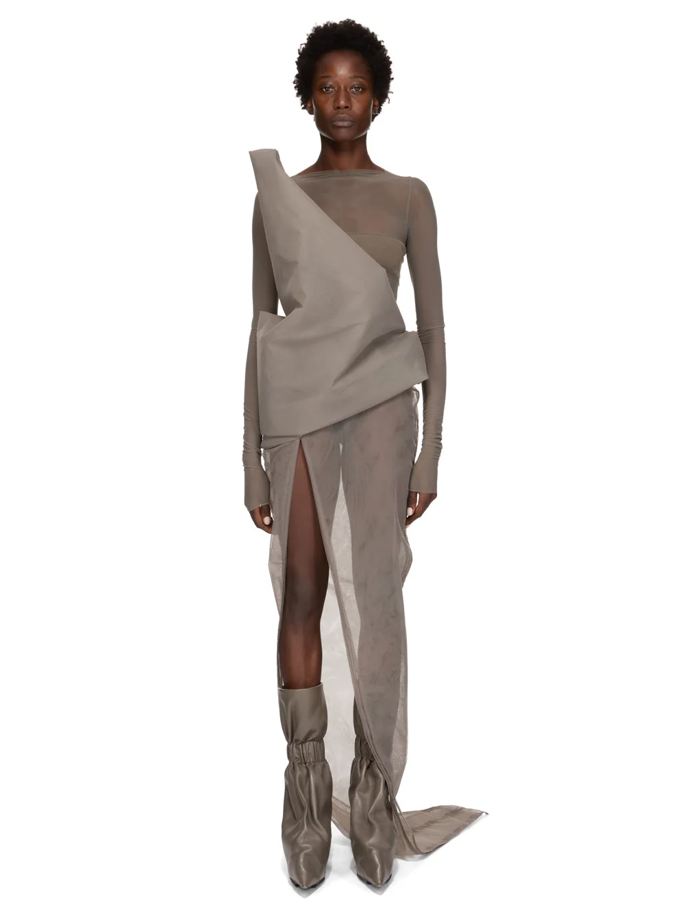 TEMPLE DRAPED SKIRT - 1